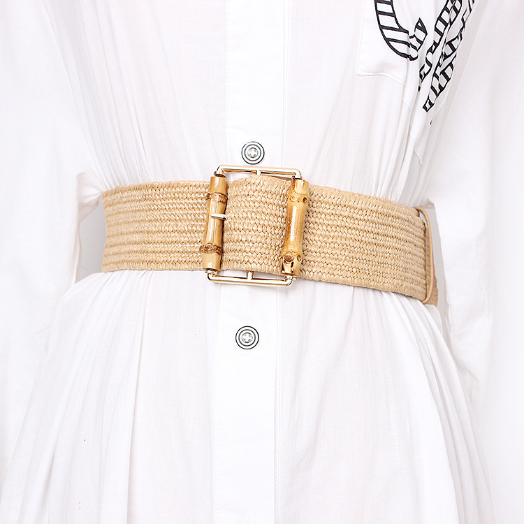 Off White Belt - جديد مرونة النسيج حزام للنساء العلامة