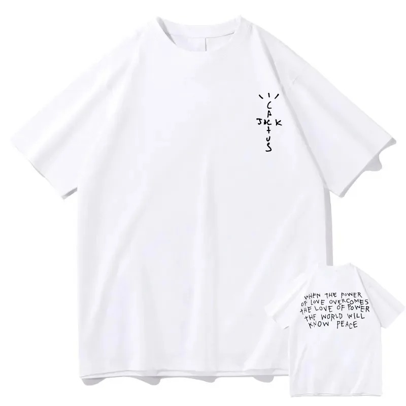 Cactus Jack Tee - تي شيرت قطني بتصميم رابر كاكتوس
