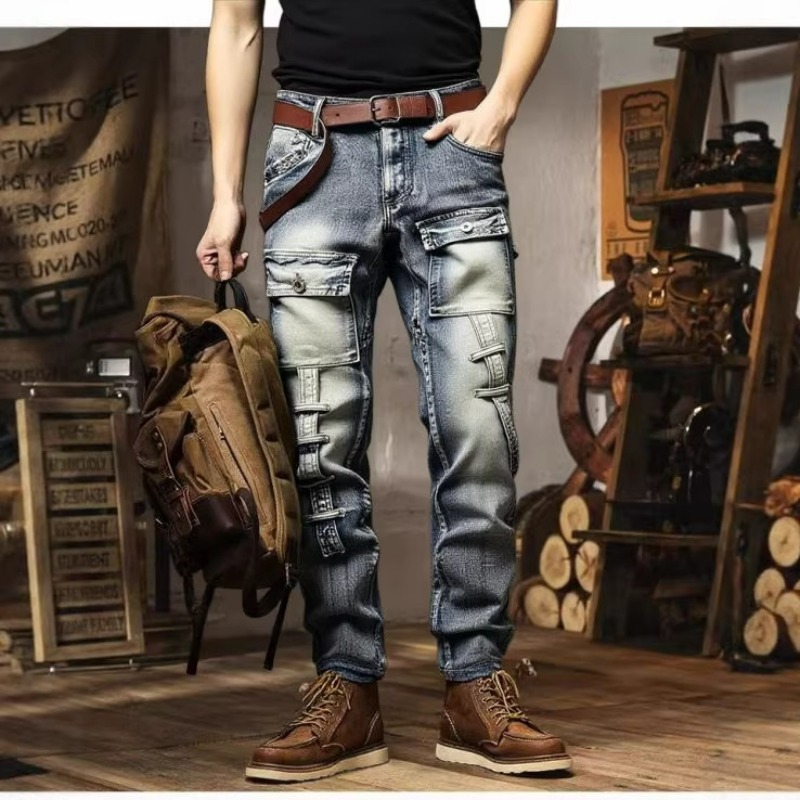 بنطلون رجالي بتصميم ممزق ومغسو - مراجعة Streetwear Brand America وسعره