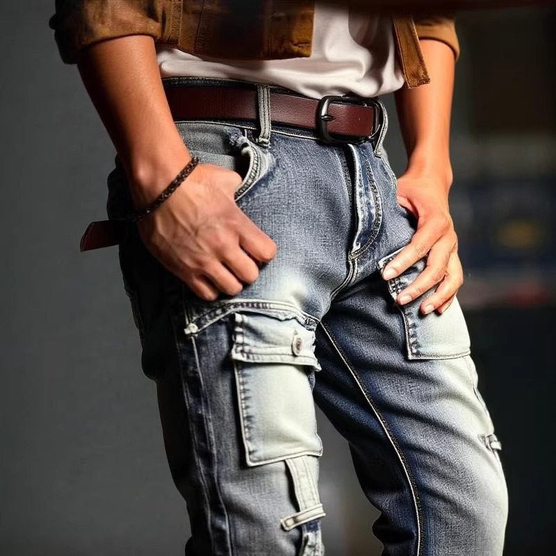 بنطلون رجالي بتصميم ممزق ومغسو - مراجعة Streetwear Brand America وسعره
