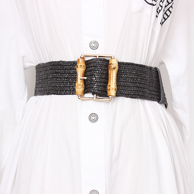 جديد مرونة النسيج حزام للنساء  - مراجعة Off White Belt وسعره