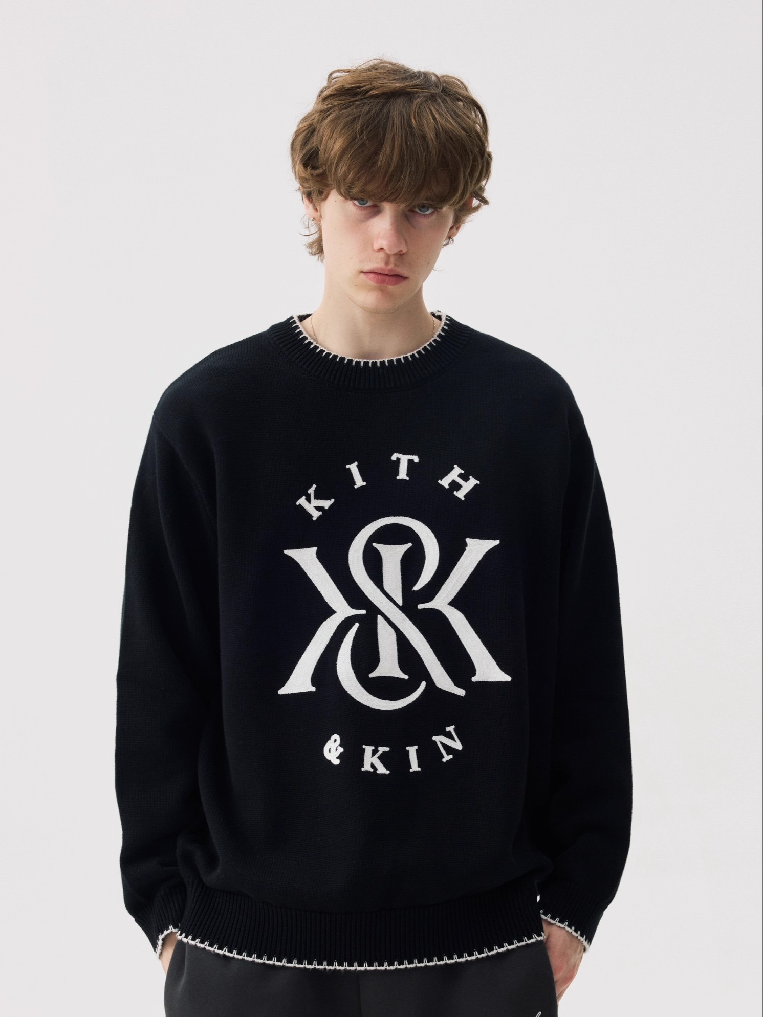 سترة محبوكة فضفاضة جديدة على ا - مراجعة Kith Sweater Knit وسعره