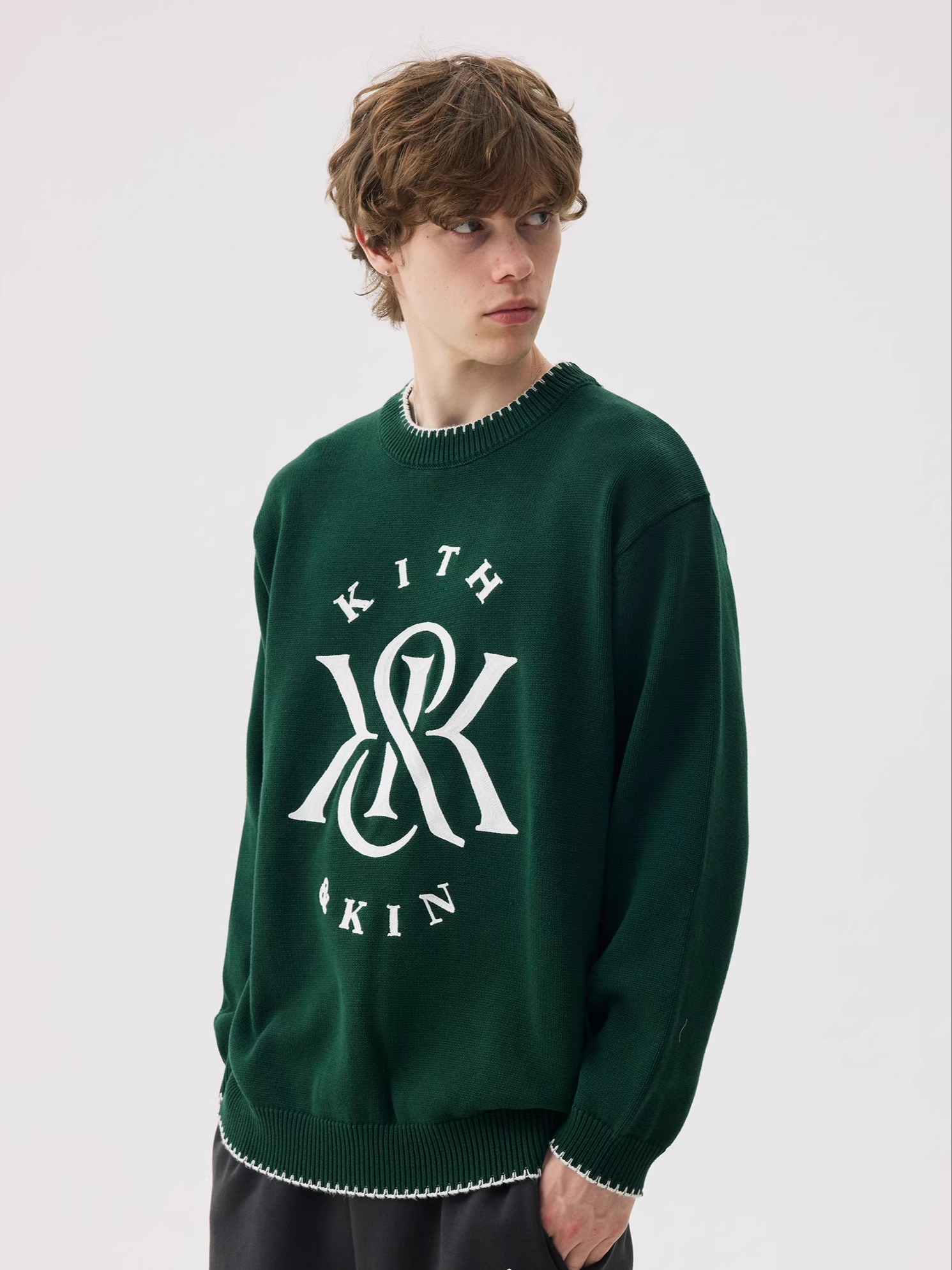 سترة محبوكة فضفاضة جديدة على ا - مراجعة Kith Sweater Knit وسعره