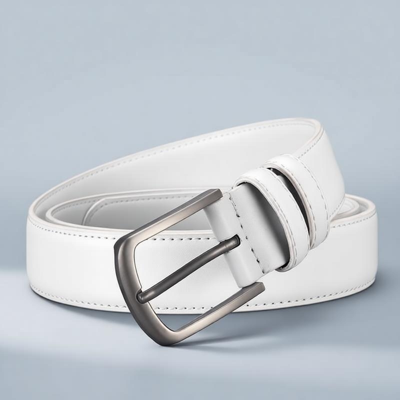 حزام رسمي للرجال، أبيض سادة، أ - مراجعة Off White Belt وسعره