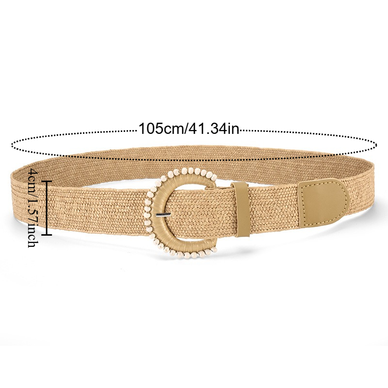 حزام نسائي مضفر مطاطي جديد لعا - مراجعة Off White Belt وسعره