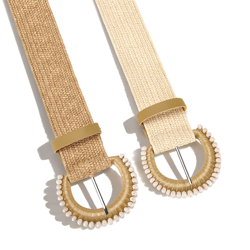 حزام نسائي مضفر مطاطي جديد لعا - مراجعة Off White Belt وسعره